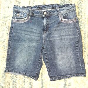 CRB girls Bermuda Blue Jean Shorts sz 18.5 EUC